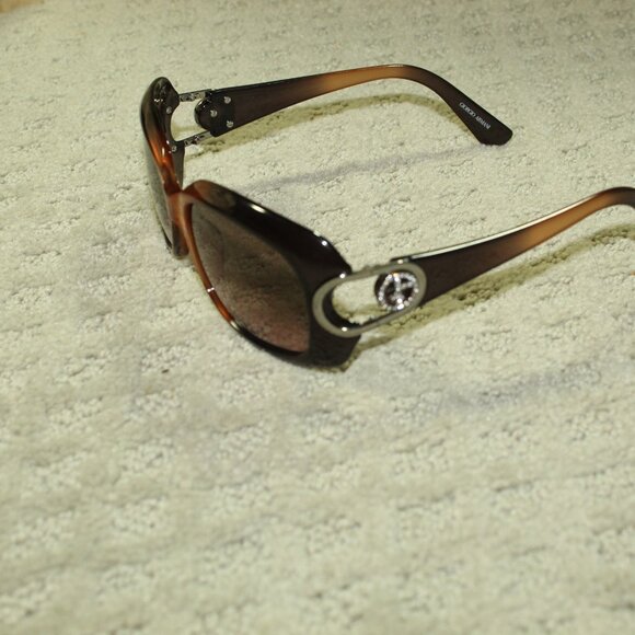 Giorgio Armani GA 654/S 973DE Ombre Brown Rhinestone 57 [] 17 130 Sunglasses